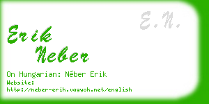 erik neber business card